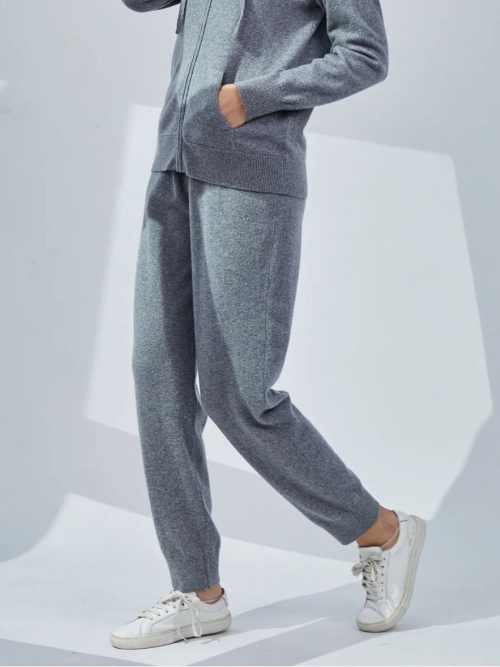 Pissenlit cashmere joggers in gray worn once. Current style